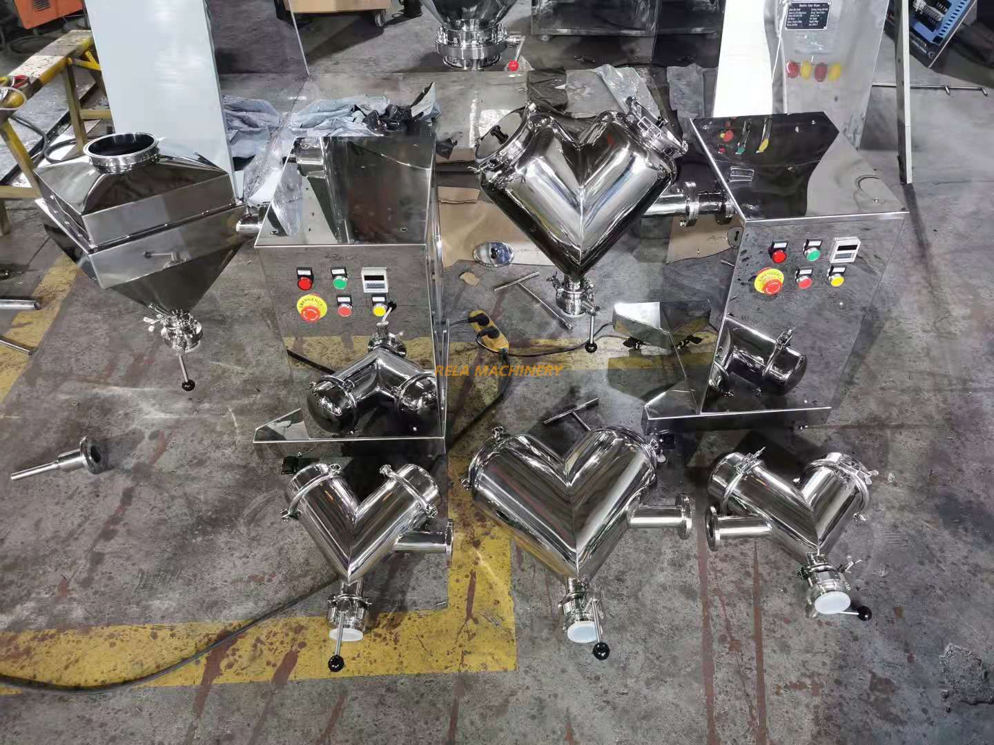Lab Scale V Cone Mixer Machine Small V Mixer